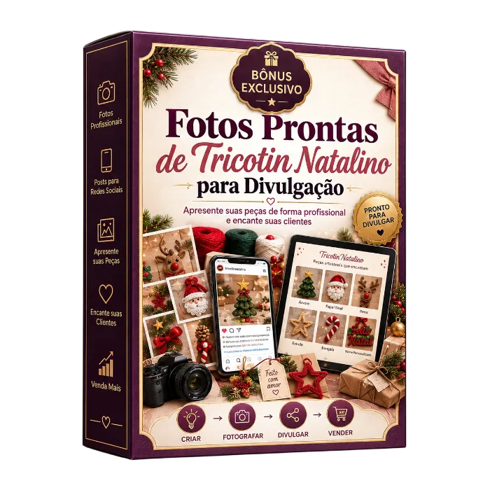 Fotos Prontas de Tricotin Natalino para Divulgação